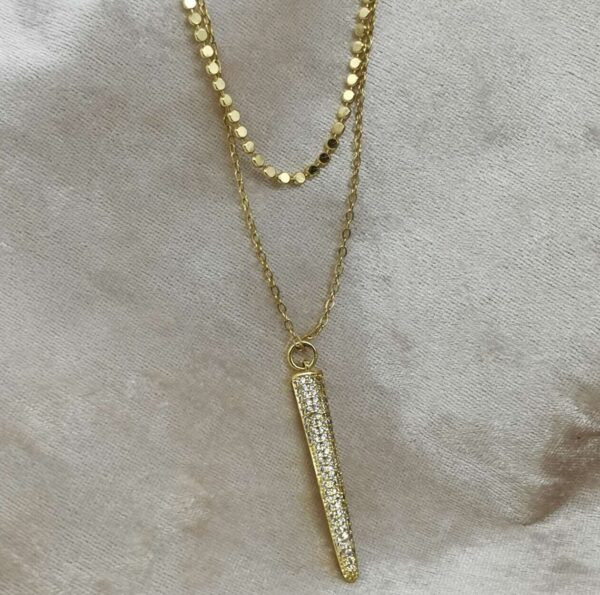 COLLAR DOBLE COLMILLO CIRCONIAS